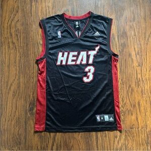 Vintage Adidas NBA Miami Heat Dwayne Wade #3 Basketball Jersey Men’s medium